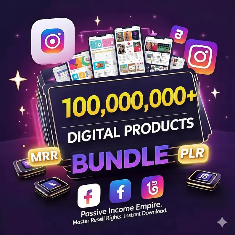 100 Million Digital Products PLR Bundle: