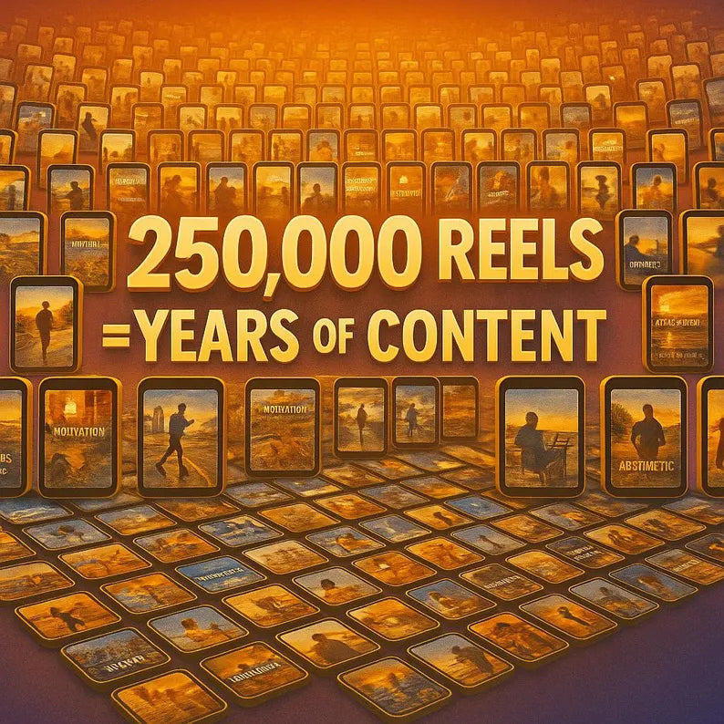 250,000+ Viral Reels Mega Bundle: PLR MRR Resell Rights