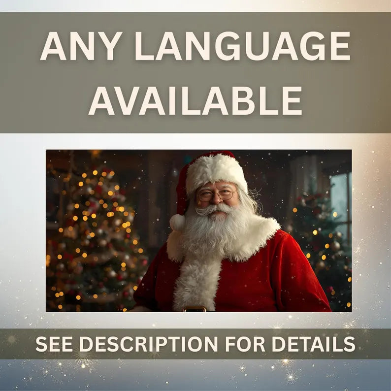 Personalized Santa Video Message | Unique Holiday Surprise | Custom HD 4K Christmas Gift for Kids