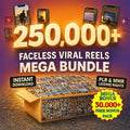 250,000+ Viral Reels Mega Bundle: PLR MRR Resell Rights