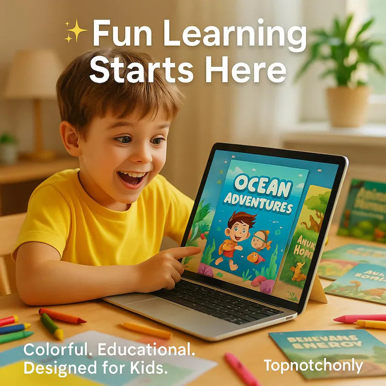 50 Kids eBook Canva Templates – Editable Storybook Designs with PLR